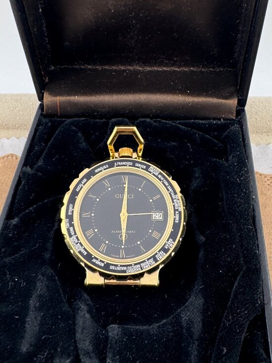 Almost NEW Gucci World Alarm Clock Vintage Rare Gucci Quartz Travel Alarm Clock main image 7